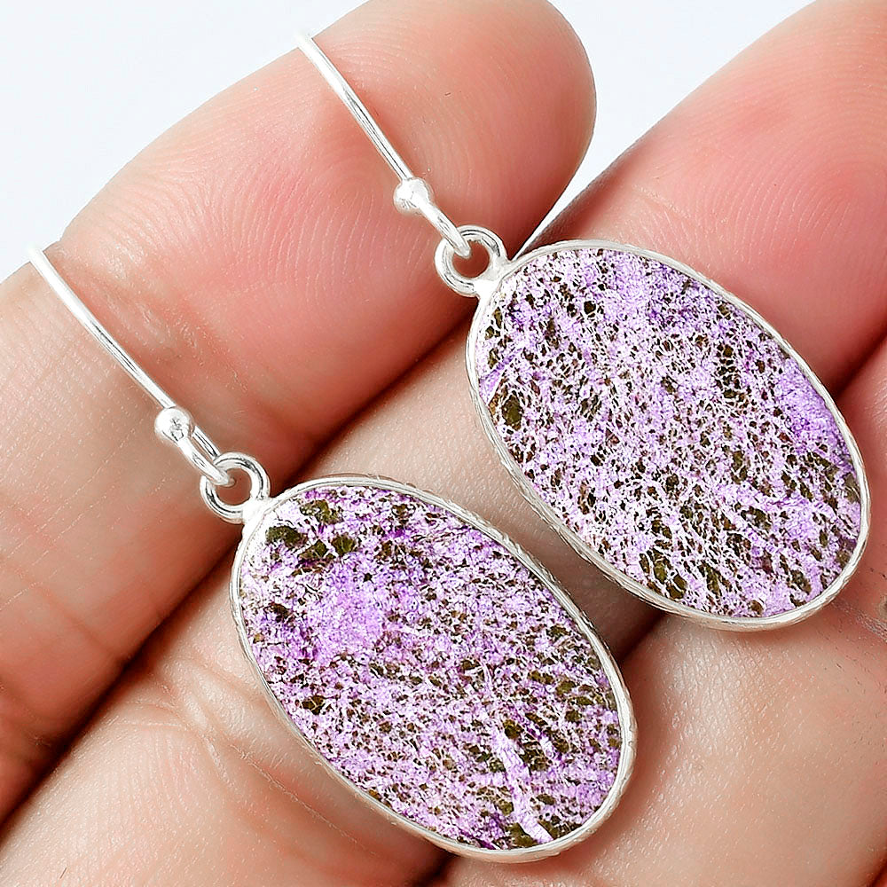 Natural Purpurite - South Africa Earrings E-1001 SDE59465