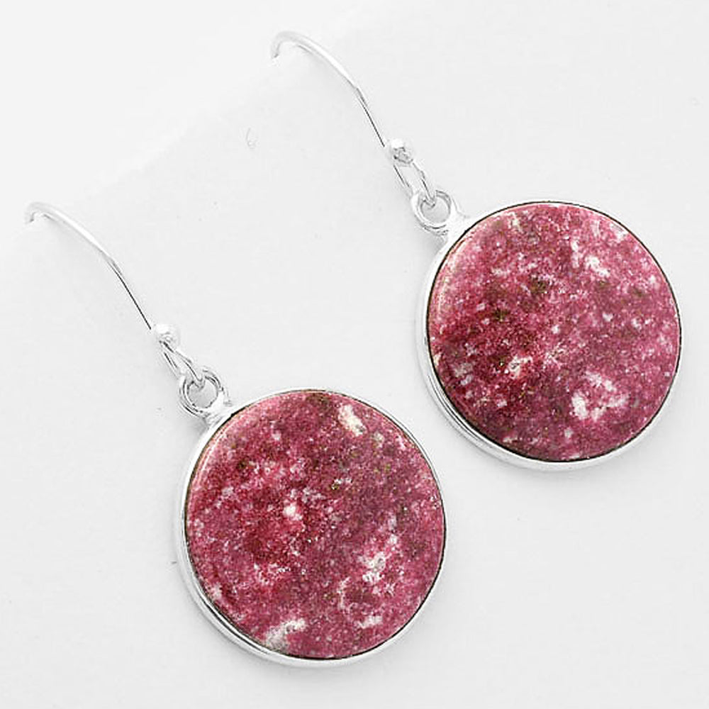 Natural Pink Thulite - Norway Earrings E-1001 SDE61880