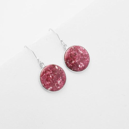 Natural Pink Thulite - Norway Earrings E-1001 SDE61880