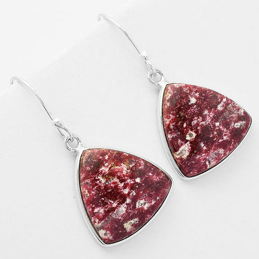 Natural Pink Thulite - Norway Earrings E-1001 SDE61882