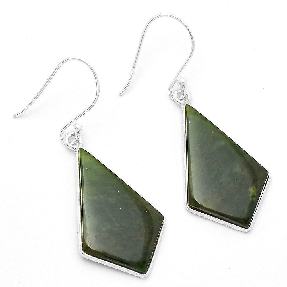 Natural Chrome Chalcedony Earrings E-1001 SDE63507