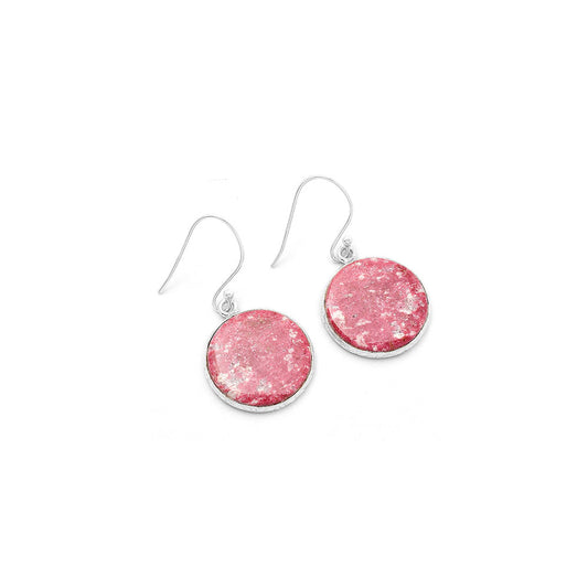 Natural Pink Thulite - Norway Earrings E-1001 SDE63595