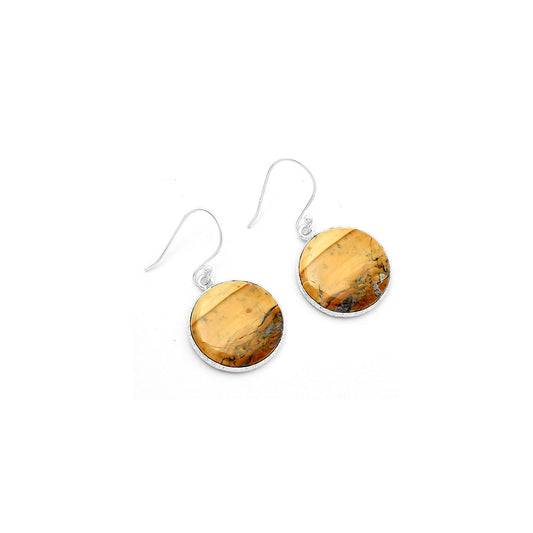 Natural Cold Mountain Thunder Egg Earrings E-1001 SDE63619
