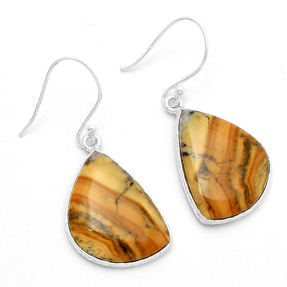 Natural Cold Mountain Thunder Egg Earrings E-1001 SDE63849