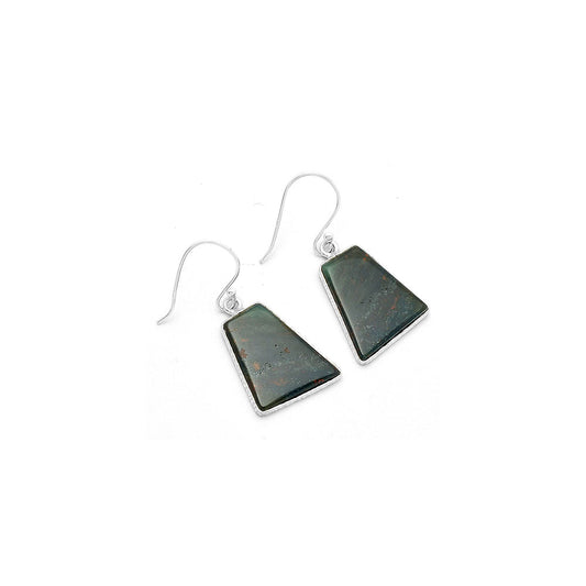 Natural Blood Stone - India Earrings E-1001 SDE63862