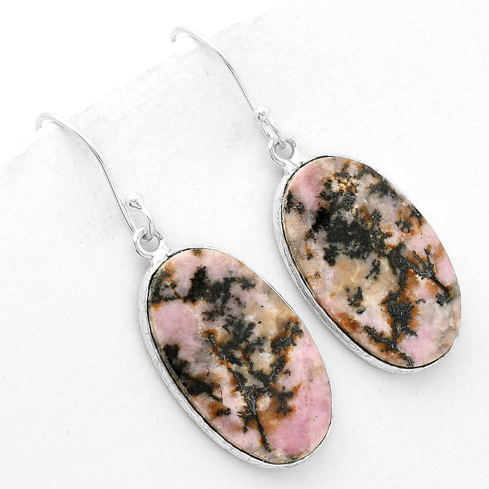 Natural Rhodonite Earrings E-1001 SDE63887
