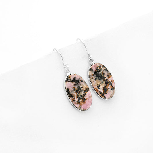 Natural Rhodonite Earrings E-1001 SDE63887