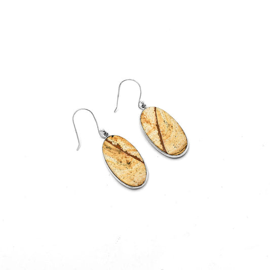 Natural Picture Jasper Earrings E-1001 SDE64664