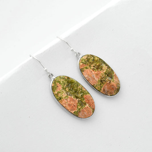 Natural Unakite Earrings E-1001 SDE66028