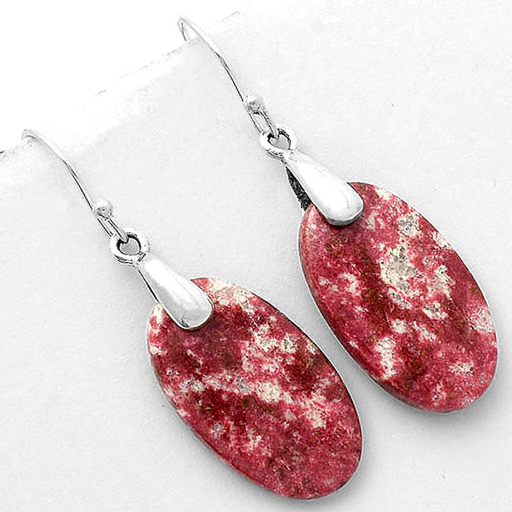 Natural Pink Thulite - Norway Earrings E-1214 SDE66428