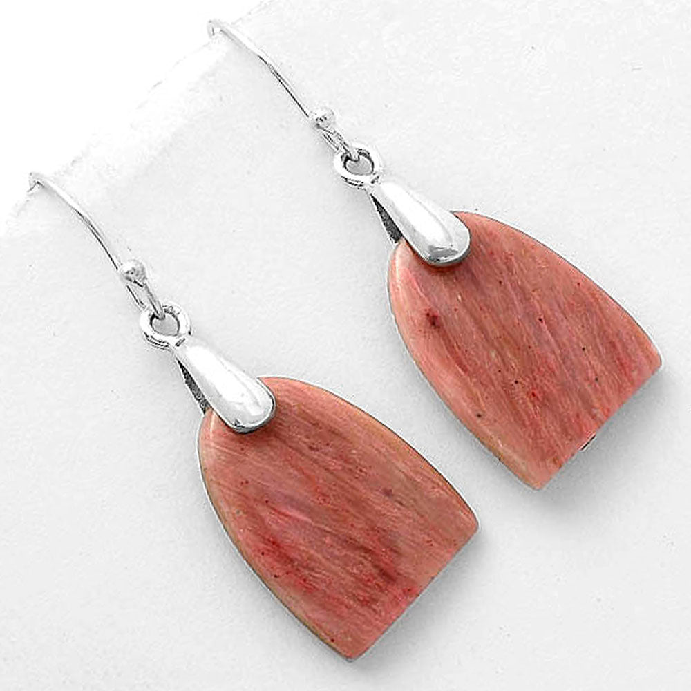 Natural Pink Tulip Quartz Earrings E-1214 SDE66440