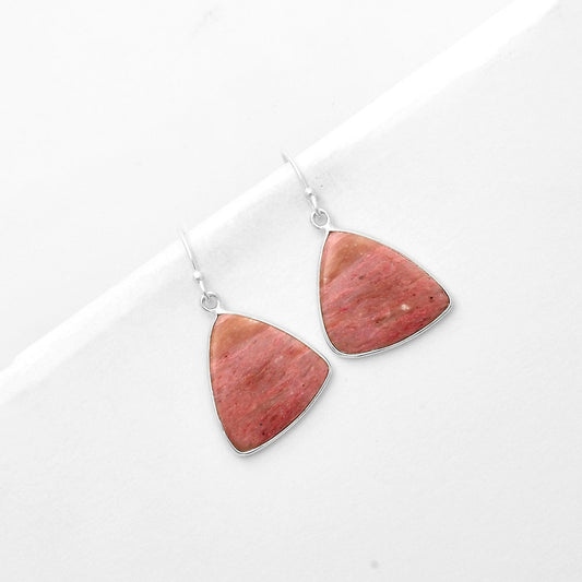 Natural Pink Tulip Quartz Earrings E-1001 SDE66943