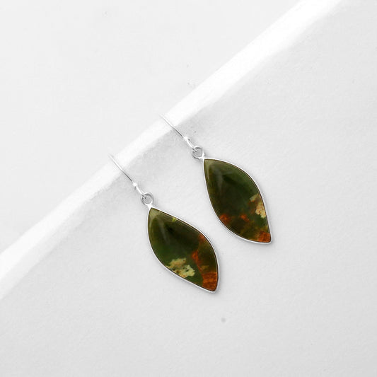 Natural Chrome Chalcedony Earrings E-1001 SDE67028