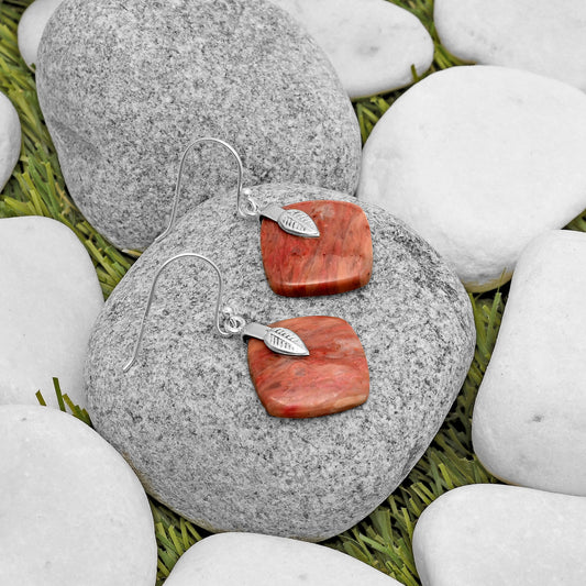 Natural Pink Tulip Quartz Earrings E-1137 SDE67230