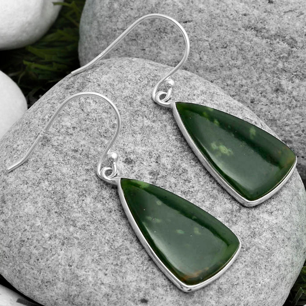 Natural Chrome Chalcedony Earrings E-1001 SDE67502