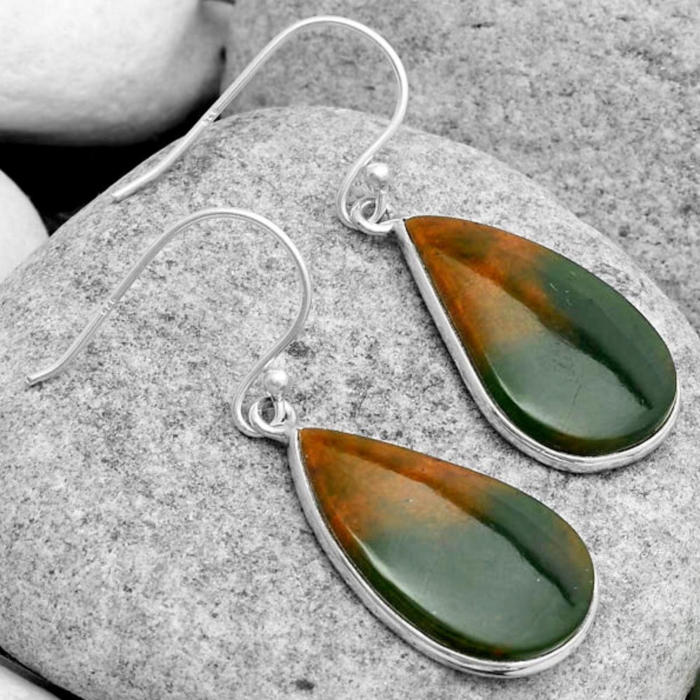 Natural Chrome Chalcedony Earrings E-1001 SDE67605