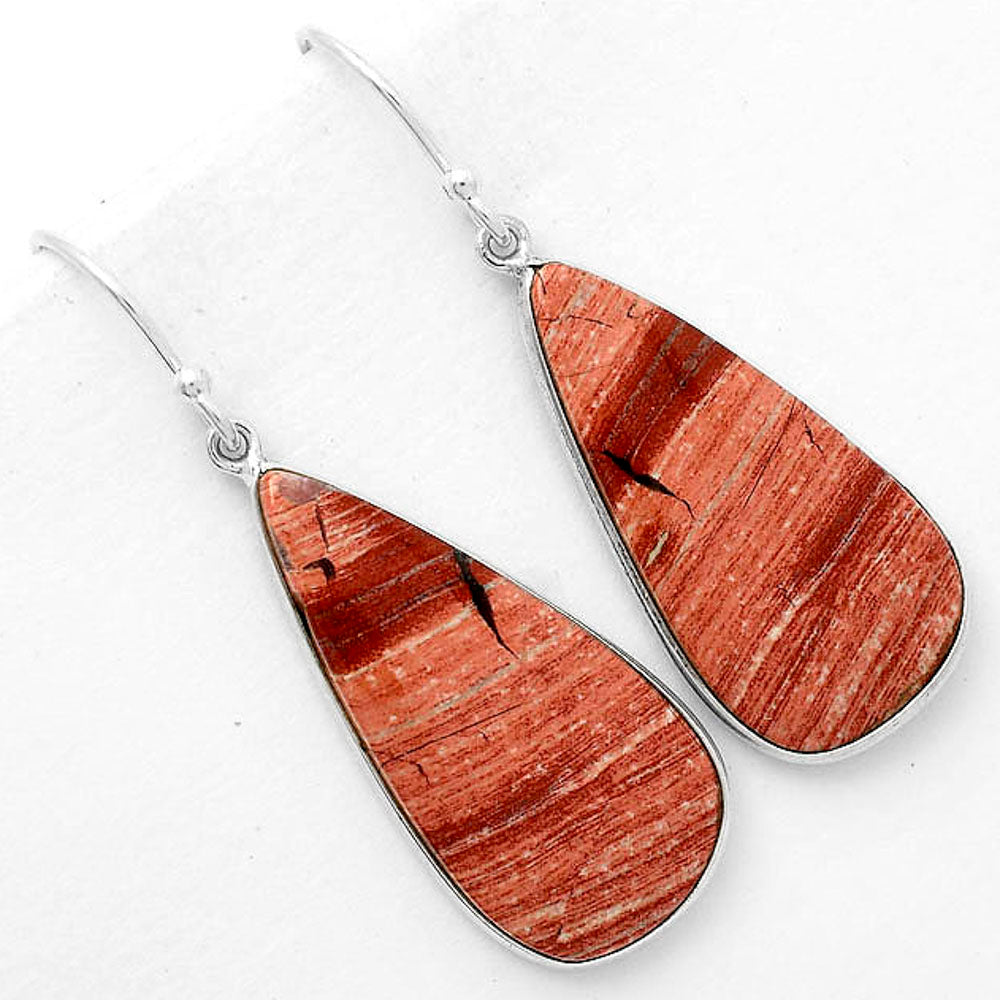 Natural Snake Skin Jasper Earrings E-1001 SDE67862