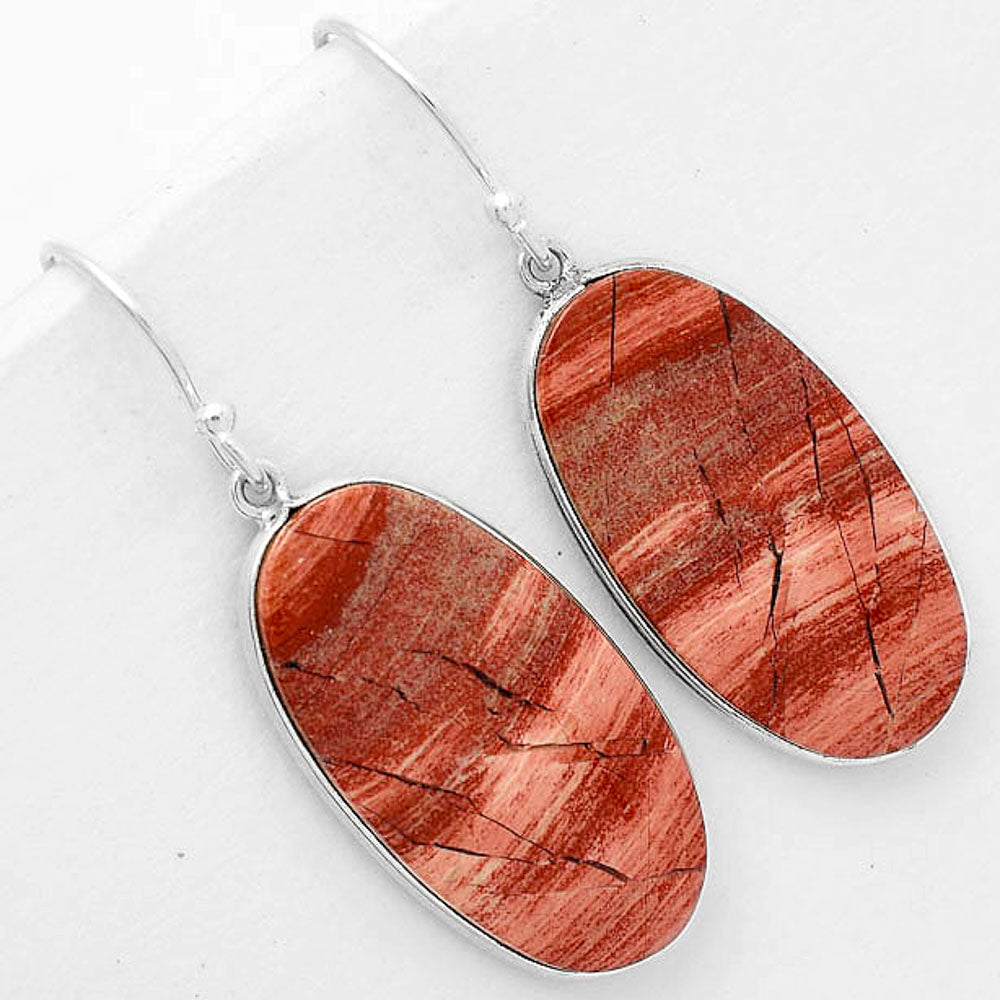 Natural Snake Skin Jasper Earrings E-1001 SDE67876