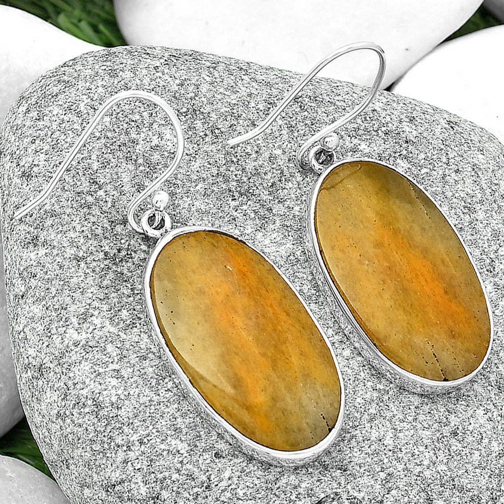 Natural Honey Aragonite Earrings E-1001 SDE68672