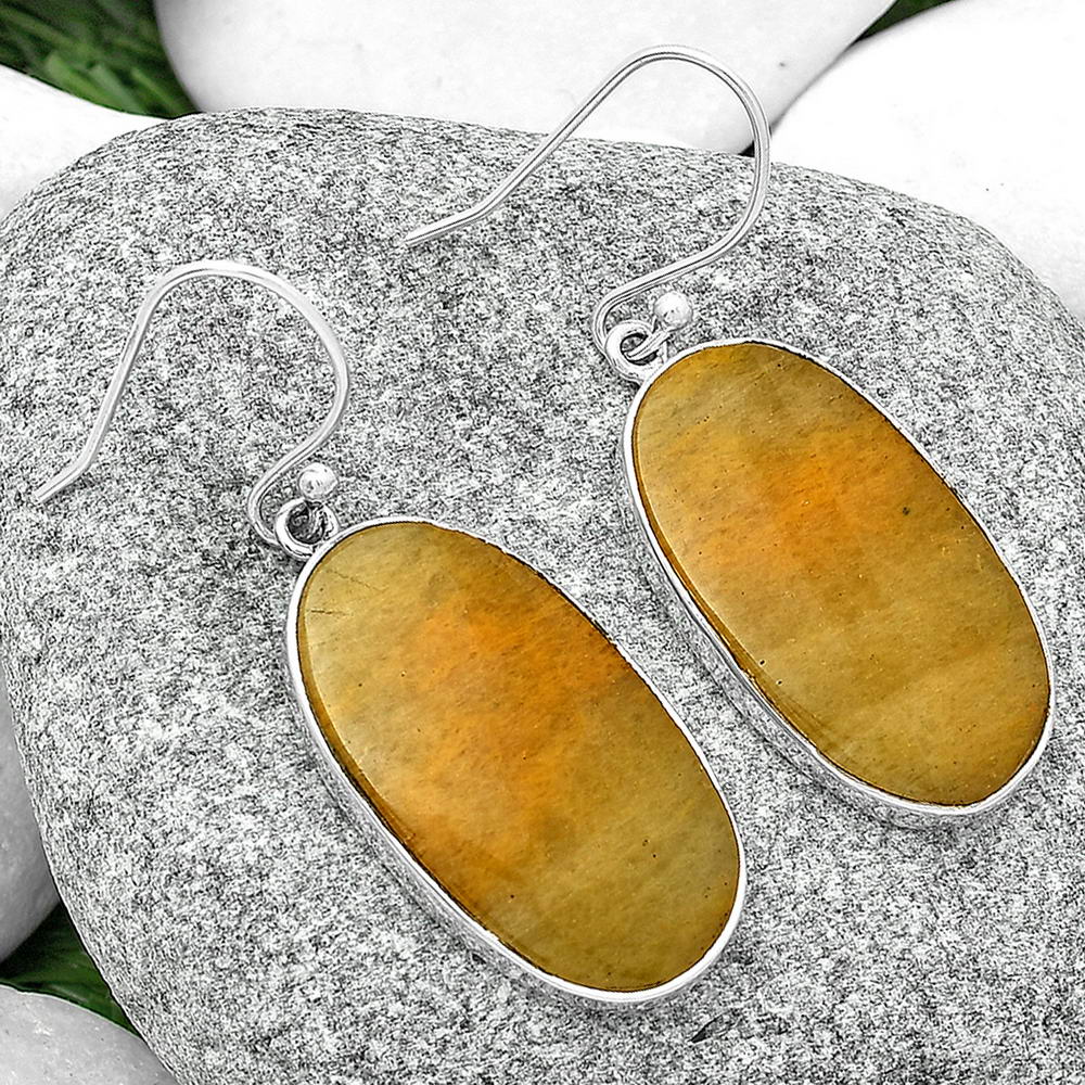 Natural Honey Aragonite Earrings E-1001 SDE68681