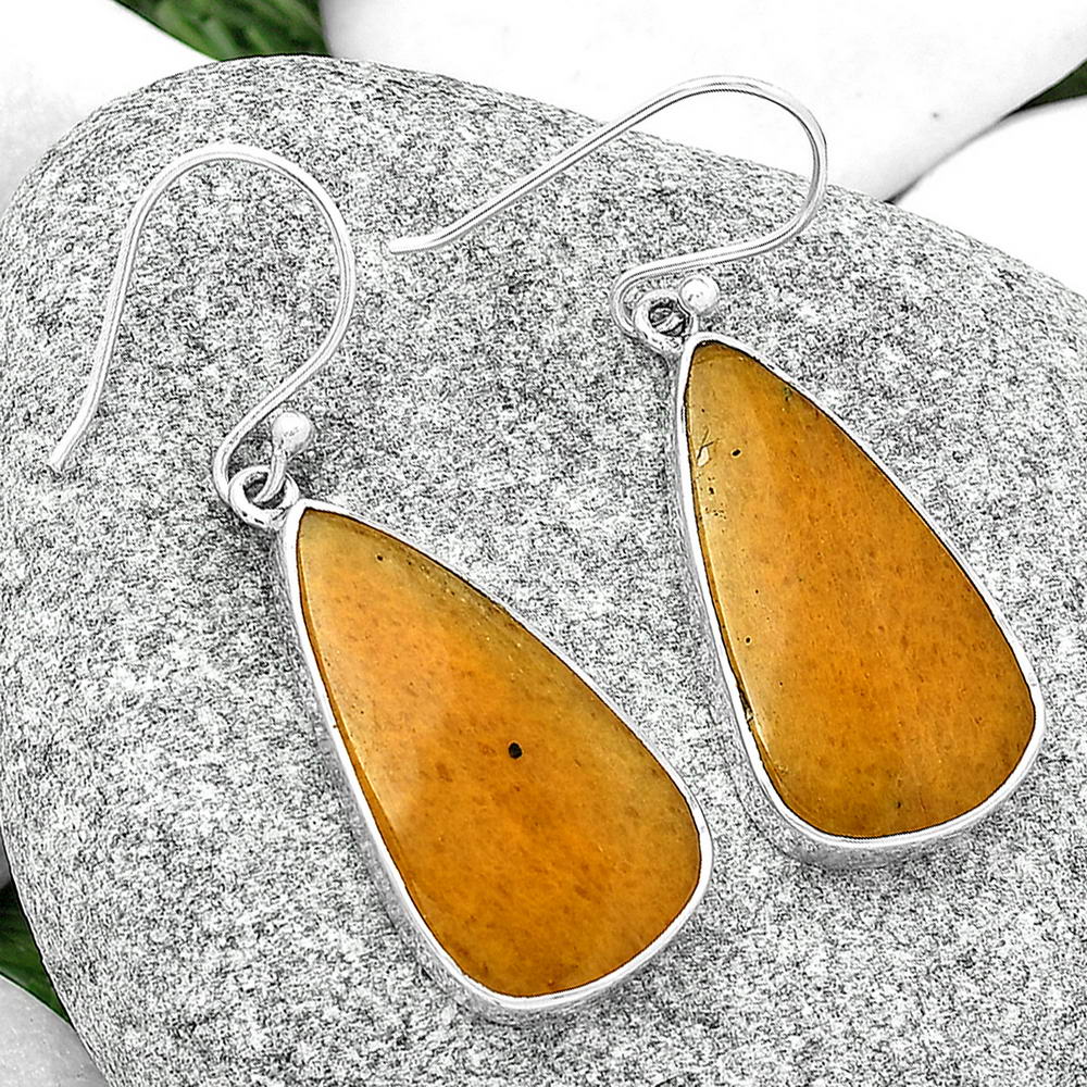 Natural Honey Aragonite Earrings E-1001 SDE68792