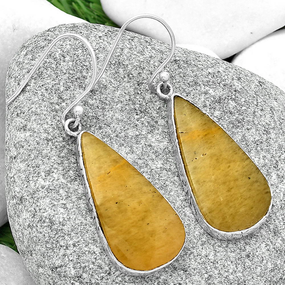 Natural Honey Aragonite Earrings E-1001 SDE68836