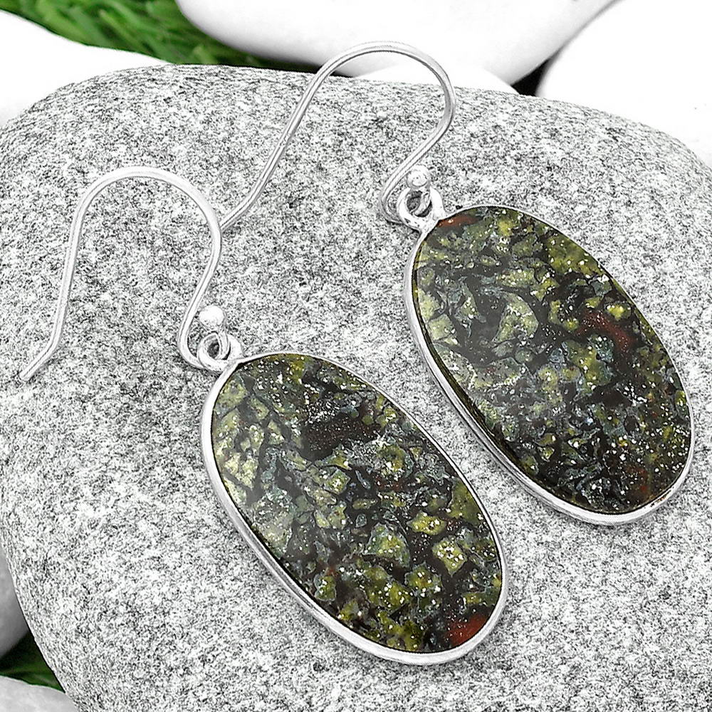 Dragon Blood Stone - South Africa Earrings E-1001 SDE68879