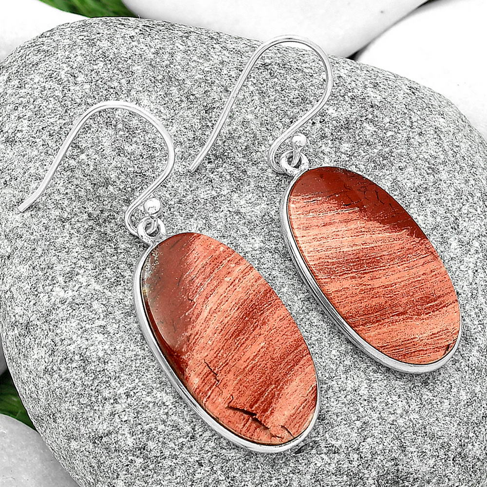 Natural Snake Skin Jasper Earrings E-1001 SDE68901