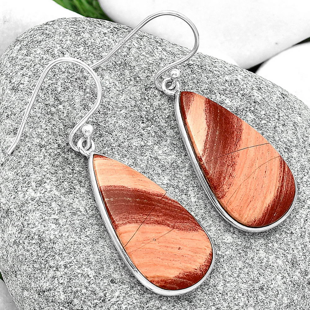 Natural Snake Skin Jasper Earrings E-1001 SDE68902