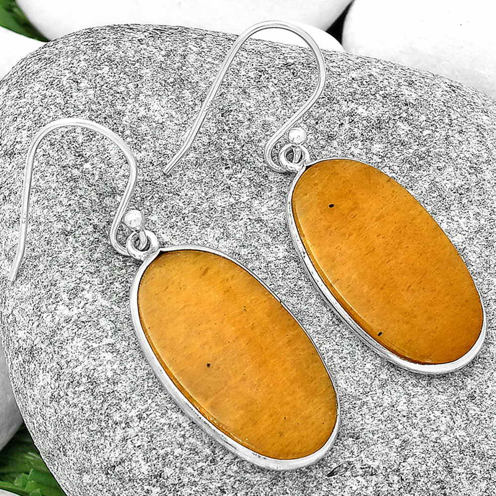 Natural Honey Aragonite Earrings E-1001 SDE69150