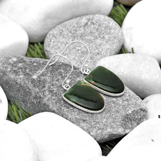 Natural Chrome Chalcedony Earrings E-1001 SDE69548