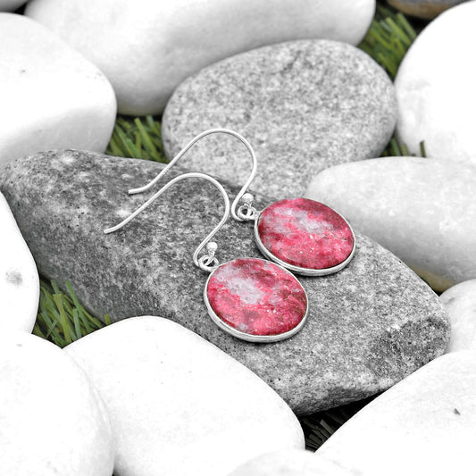 Natural Pink Thulite - Norway Earrings E-1001 SDE69564