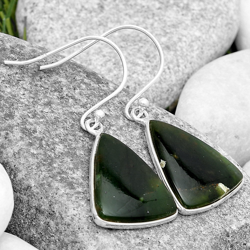 Natural Chrome Chalcedony Earrings E-1001 SDE69927