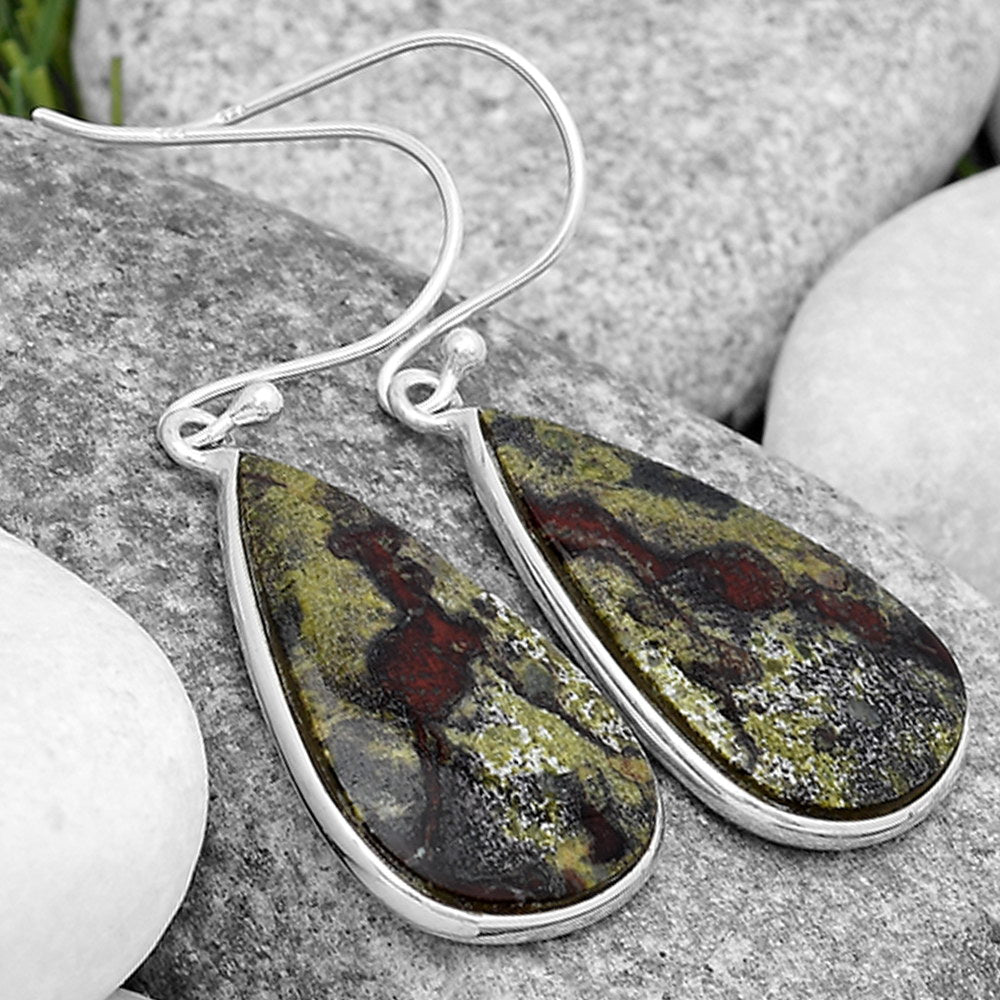 Dragon Blood Stone - South Africa Earrings E-1001 SDE69946