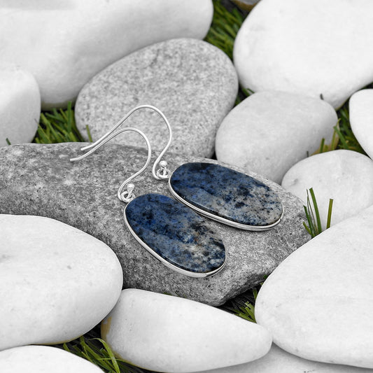 Natural Dumortierite Quartz Earrings E-1001 SDE70051