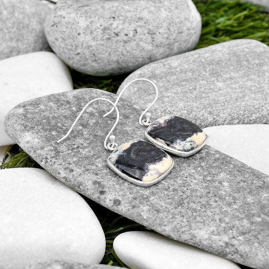 Natural Indian Blanket Jasper Earrings E-1001 SDE70418