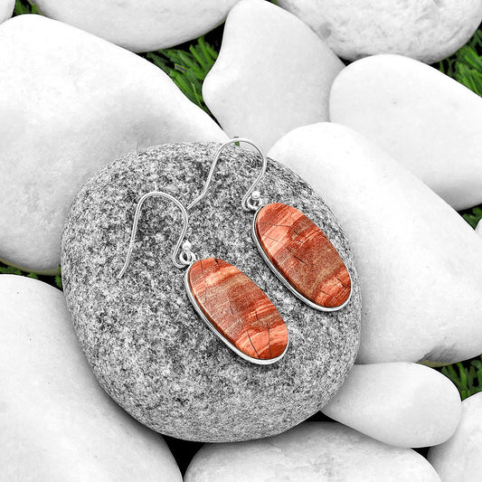 Natural Snake Skin Jasper Earrings E-1001 SDE74729