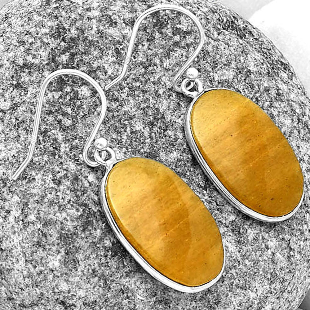 Natural Honey Aragonite Earrings E-1001 SDE74759