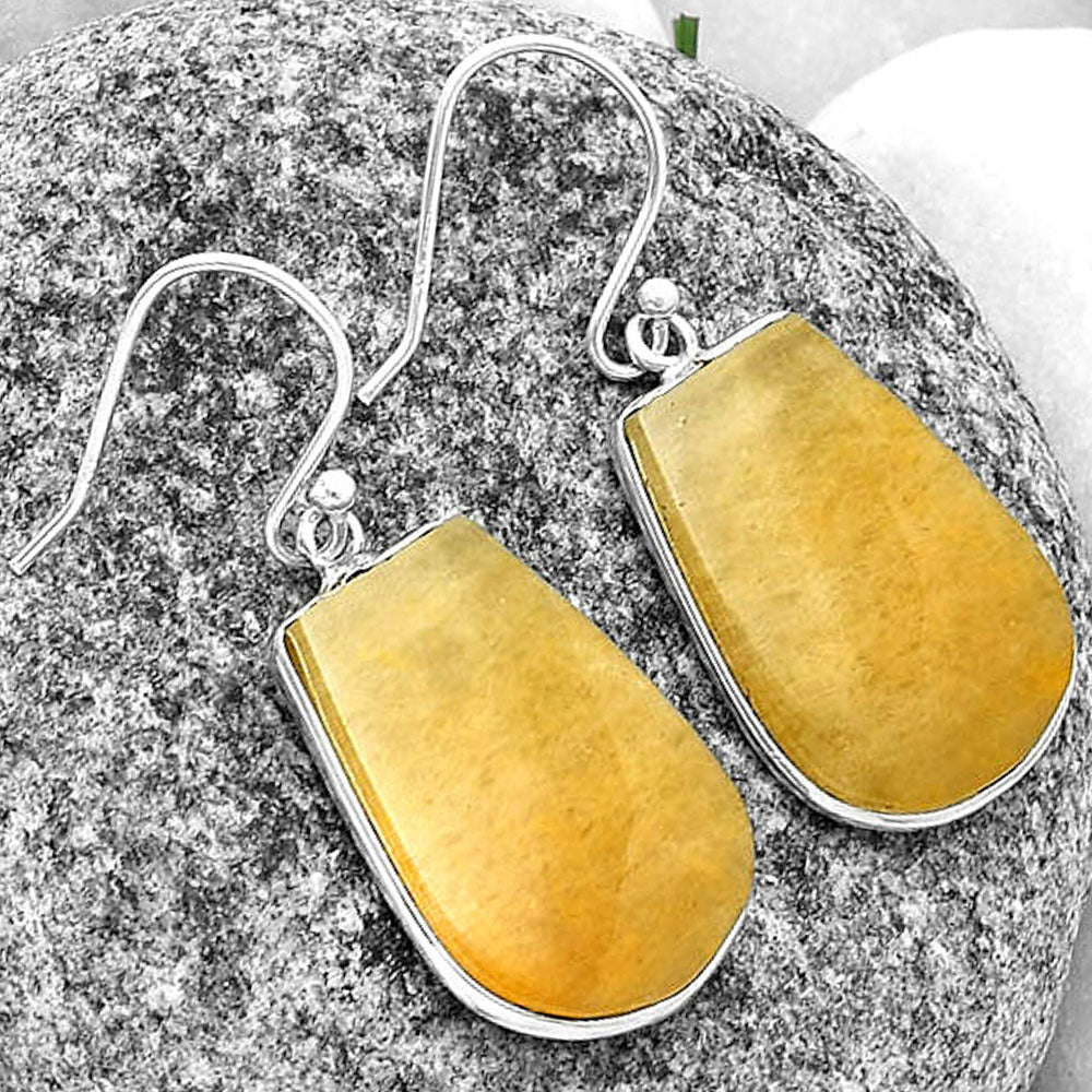 Natural Honey Aragonite Earrings E-1001 SDE74777