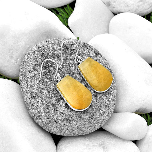 Natural Honey Aragonite Earrings E-1001 SDE74777