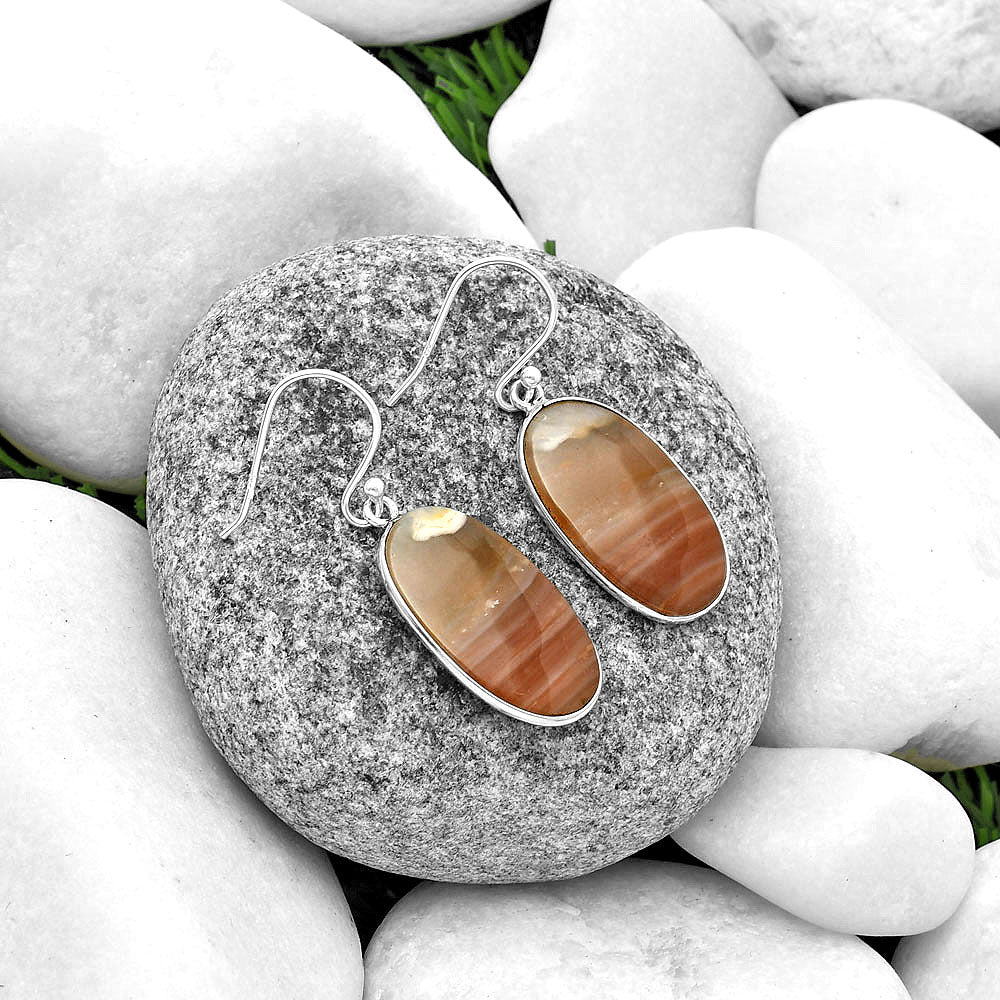 Natural Imperial Dedise Jasper Earrings E-1001 SDE74793