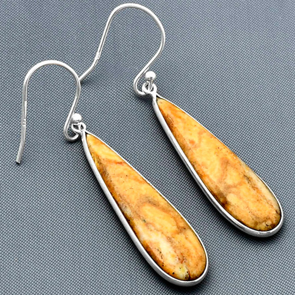 Natural Coral Jasper Earrings E-1001 SDE75452