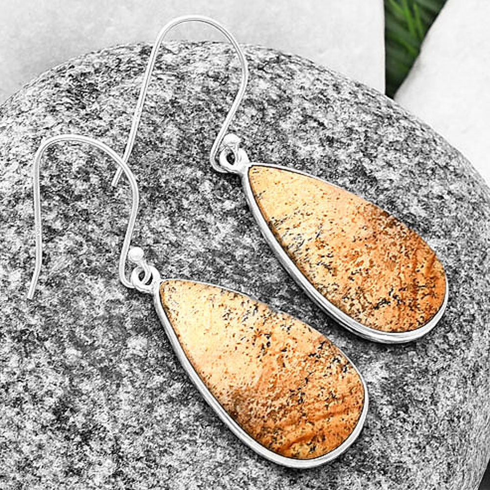 Natural Picture Jasper Earrings E-1001 SDE75843