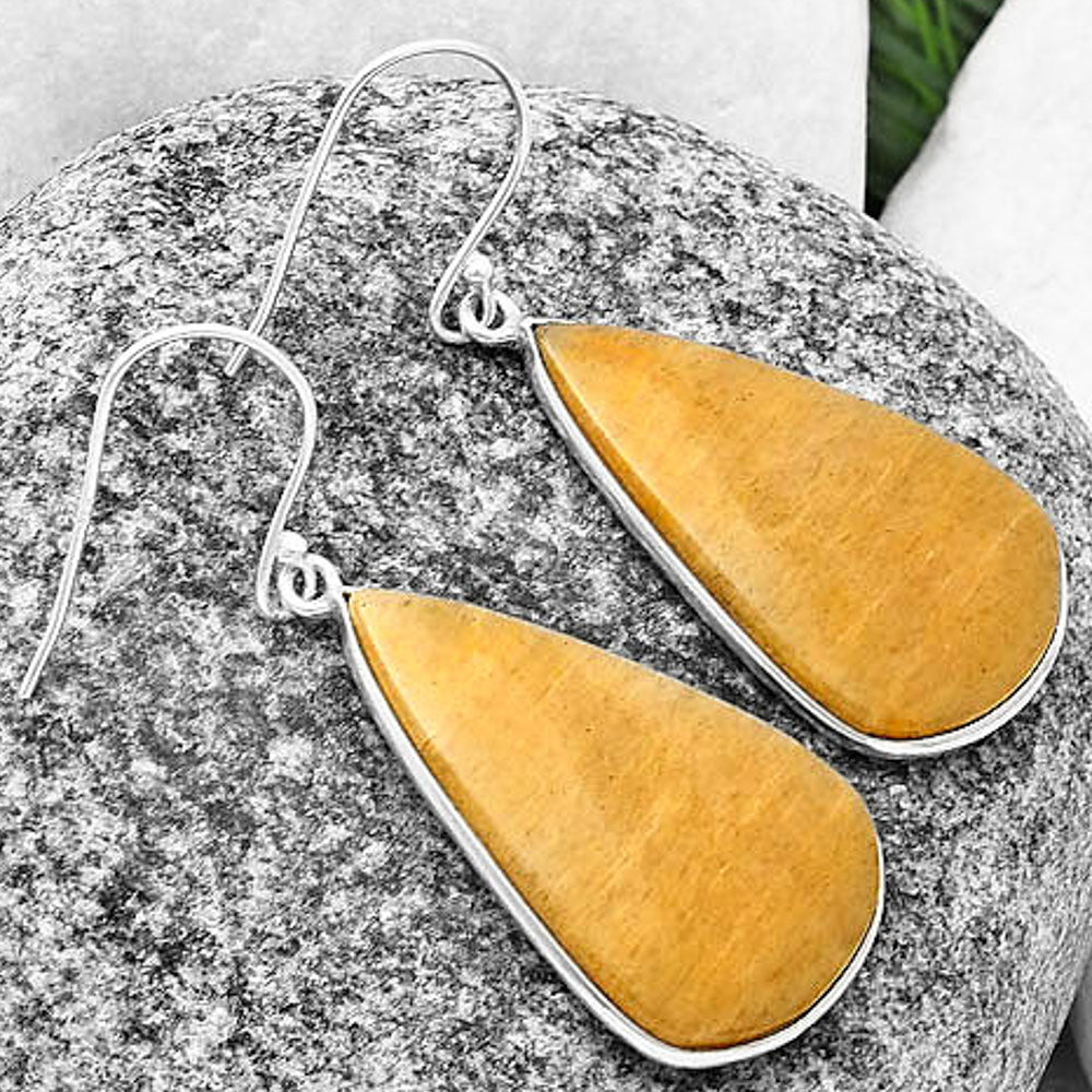 Natural Honey Aragonite Earrings E-1001 SDE75864