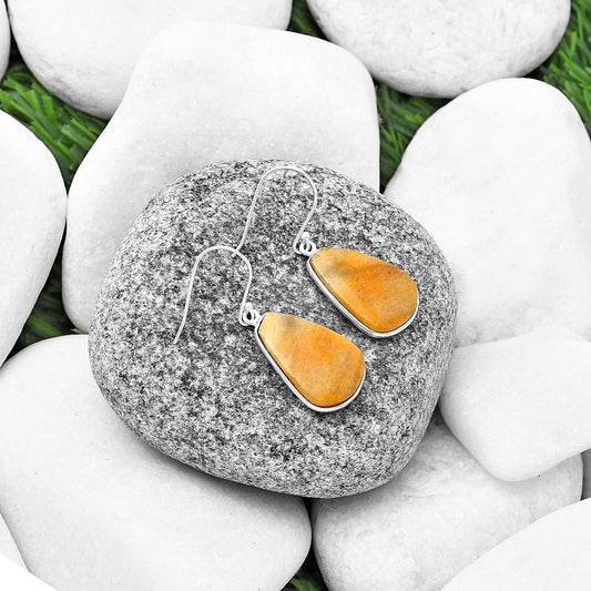 Natural Honey Aragonite Earrings E-1001 SDE75868