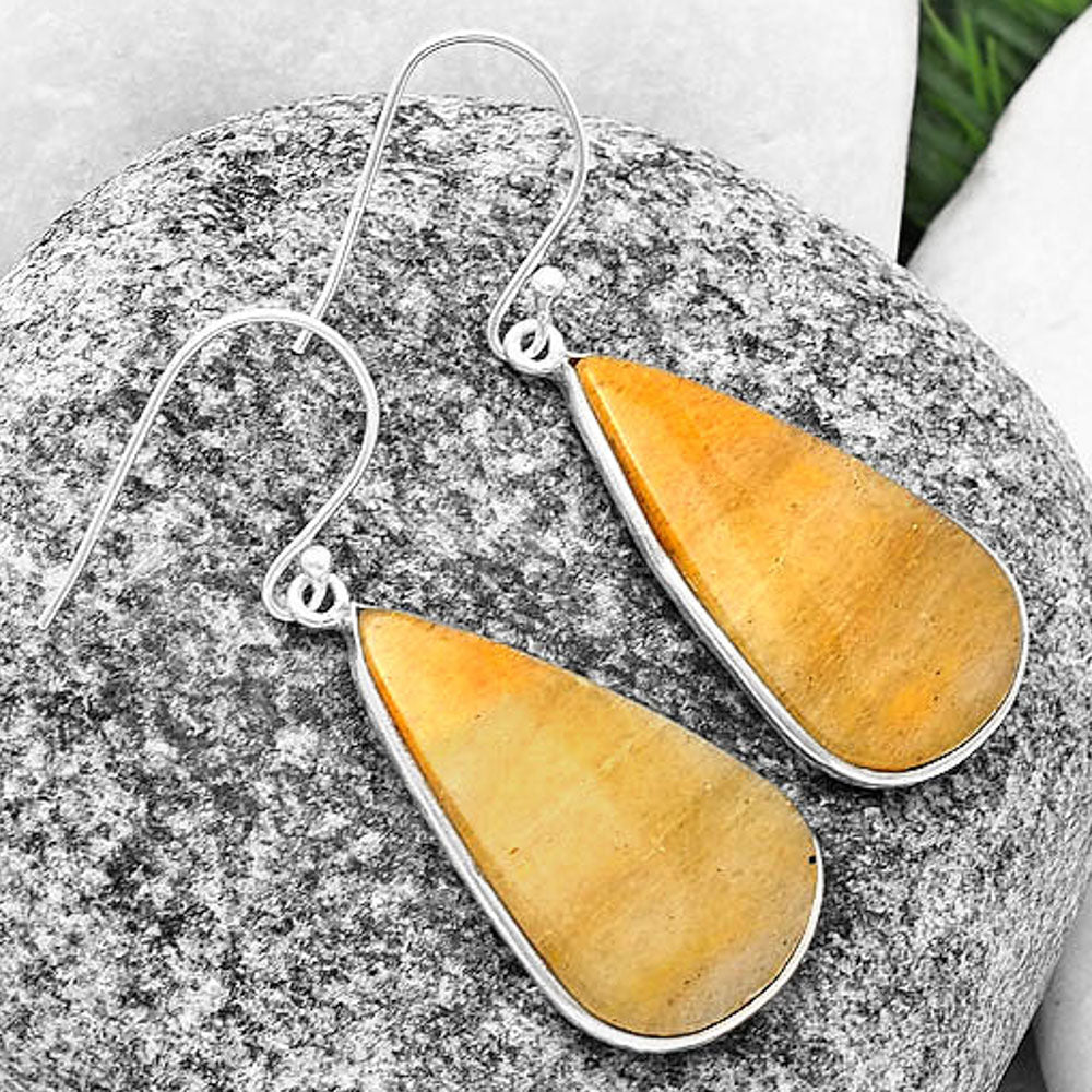 Natural Honey Aragonite Earrings E-1001 SDE75870