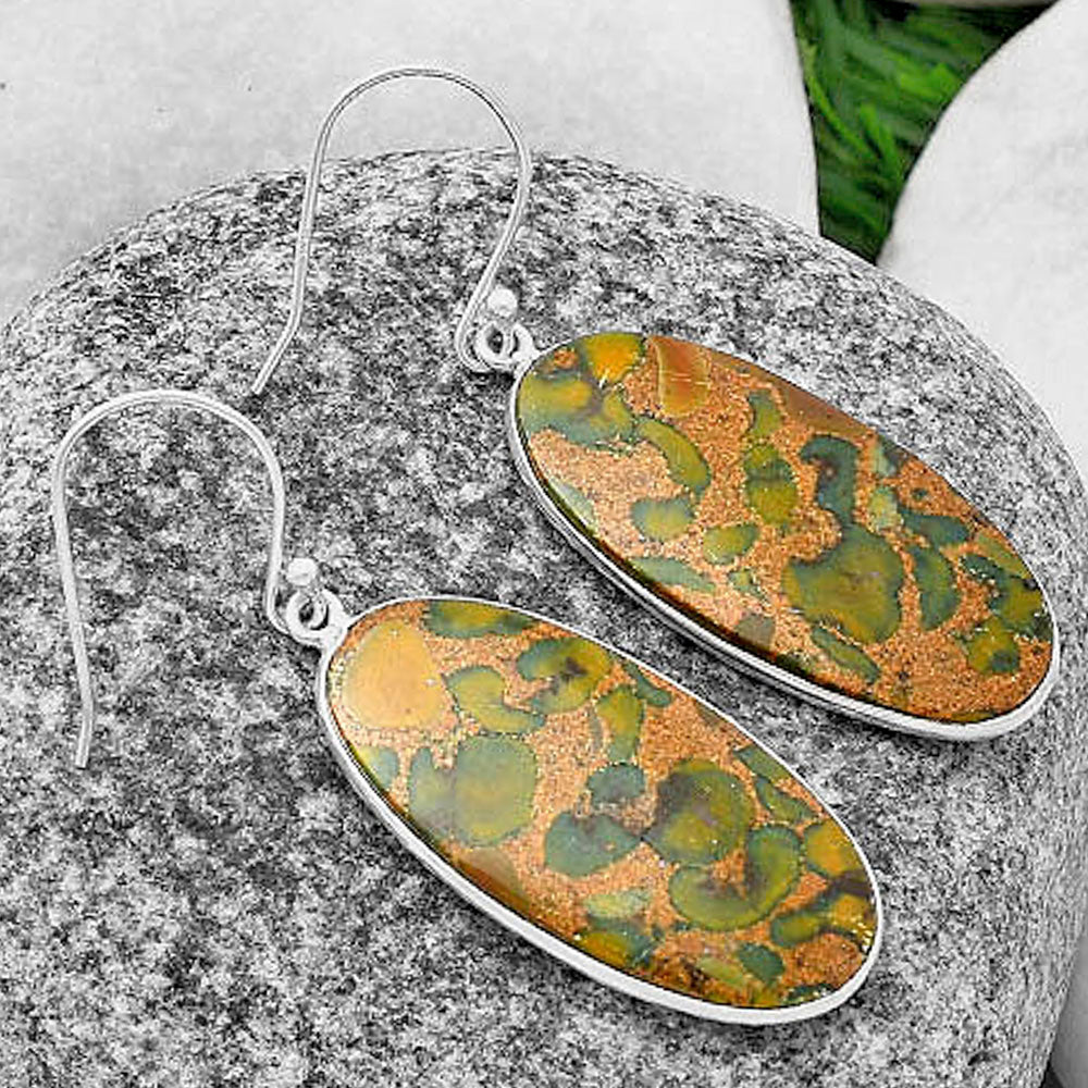 Natural Fruit Jasper Earrings E-1001 SDE76109