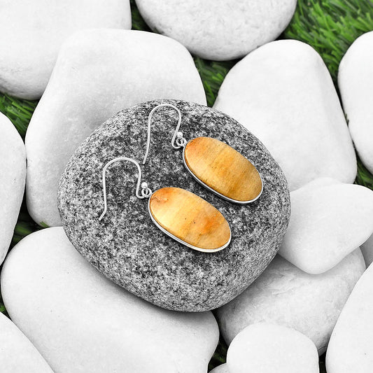 Natural Honey Aragonite Earrings E-1001 SDE76965