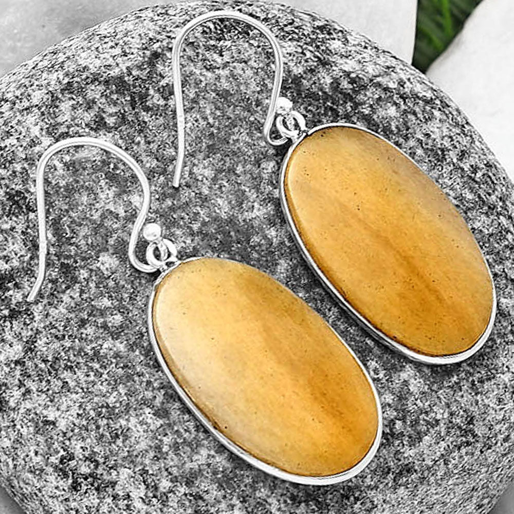 Natural Honey Aragonite Earrings E-1001 SDE76973