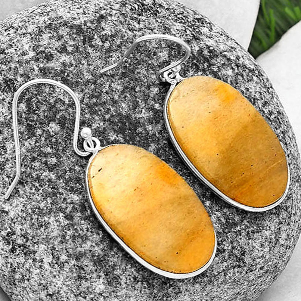 Natural Honey Aragonite Earrings E-1001 SDE76974